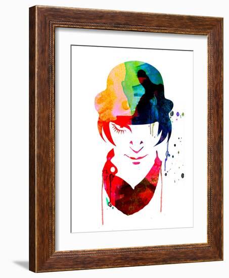 Alex Watercolor-Lora Feldman-Framed Art Print