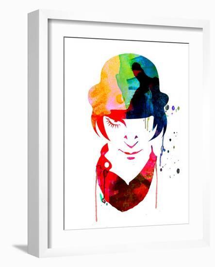 Alex Watercolor-Lora Feldman-Framed Art Print