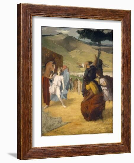 Alexander and Bucephalus, 1861-2-Edgar Degas-Framed Giclee Print