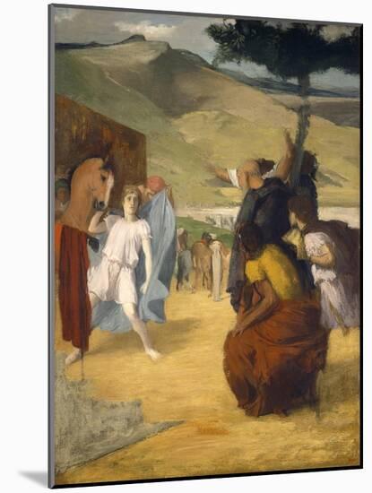Alexander and Bucephalus, 1861-2-Edgar Degas-Mounted Giclee Print