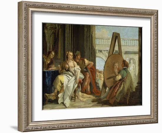 Alexander and Campaspe at the House of the Painter Apelles, 1740-Giovanni Battista Tiepolo-Framed Giclee Print
