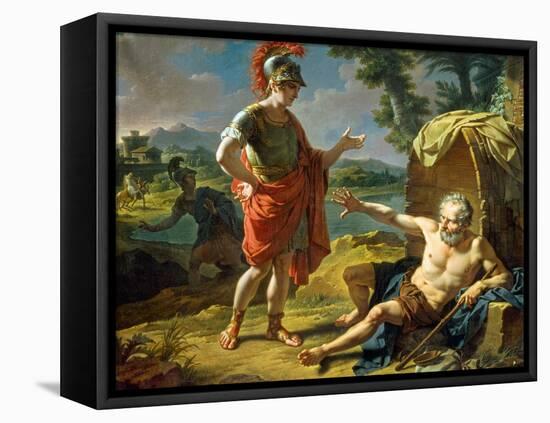 Alexander and Diogenes, 1818-Nicolas André Monsiau-Framed Premier Image Canvas