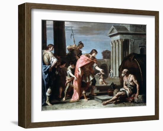 Alexander and Diogenes, Late 17th-Early 18th Century-Sebastiano Ricci-Framed Giclee Print