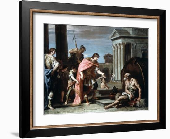 Alexander and Diogenes, Late 17th-Early 18th Century-Sebastiano Ricci-Framed Giclee Print