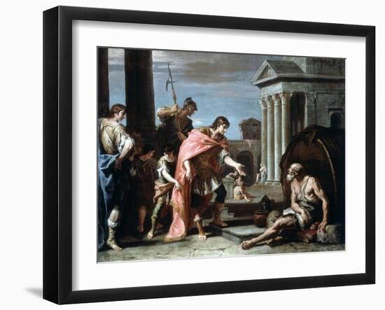 Alexander and Diogenes, Late 17th-Early 18th Century-Sebastiano Ricci-Framed Giclee Print