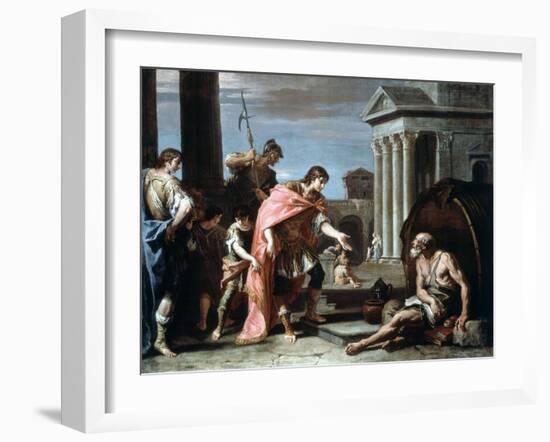 Alexander and Diogenes, Late 17th-Early 18th Century-Sebastiano Ricci-Framed Giclee Print