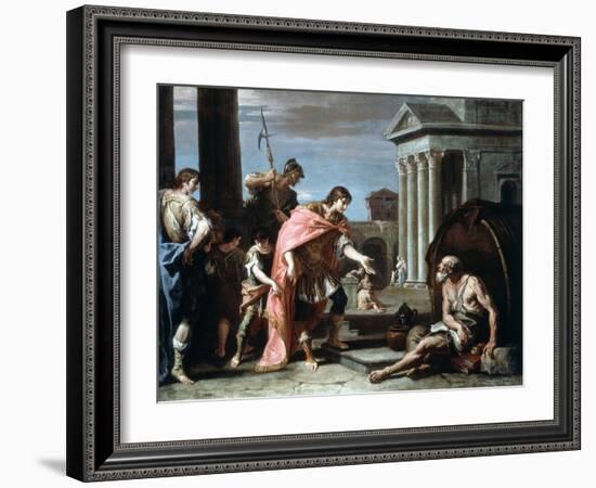 Alexander and Diogenes, Late 17th-Early 18th Century-Sebastiano Ricci-Framed Giclee Print