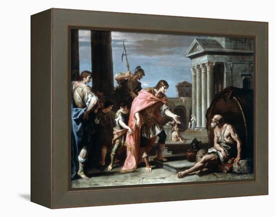 Alexander and Diogenes, Late 17th-Early 18th Century-Sebastiano Ricci-Framed Premier Image Canvas