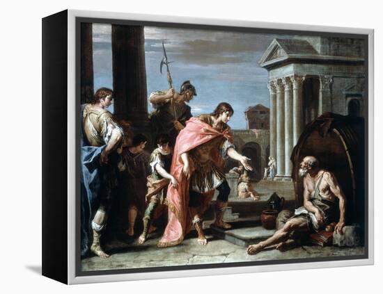 Alexander and Diogenes, Late 17th-Early 18th Century-Sebastiano Ricci-Framed Premier Image Canvas