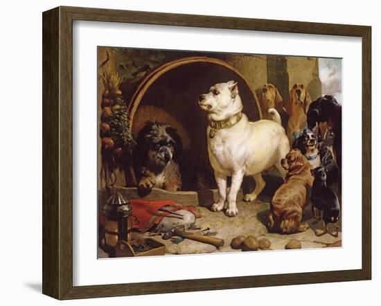 Alexander and Diogenes-Edwin Henry Landseer-Framed Giclee Print