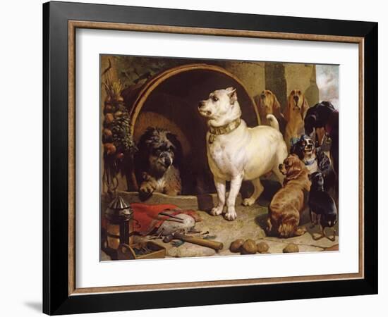 Alexander and Diogenes-Edwin Henry Landseer-Framed Giclee Print