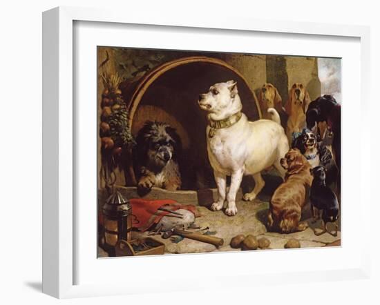 Alexander and Diogenes-Edwin Henry Landseer-Framed Giclee Print