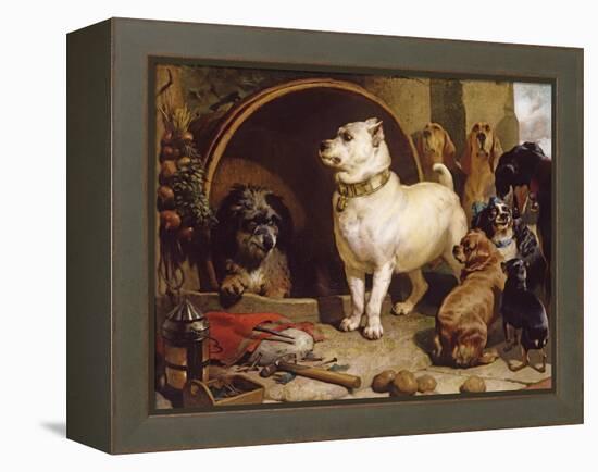 Alexander and Diogenes-Edwin Henry Landseer-Framed Premier Image Canvas