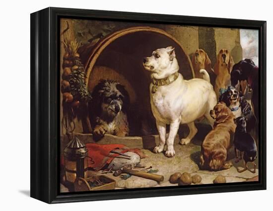 Alexander and Diogenes-Edwin Henry Landseer-Framed Premier Image Canvas