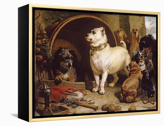 Alexander and Diogenes-Edwin Henry Landseer-Framed Premier Image Canvas