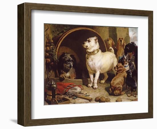 Alexander and Diogenes-Edwin Henry Landseer-Framed Giclee Print