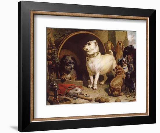 Alexander and Diogenes-Edwin Henry Landseer-Framed Giclee Print