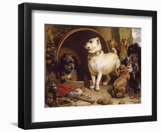 Alexander and Diogenes-Edwin Henry Landseer-Framed Giclee Print