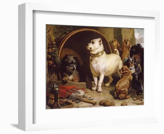 Alexander and Diogenes-Edwin Henry Landseer-Framed Giclee Print