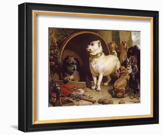 Alexander and Diogenes-Edwin Henry Landseer-Framed Giclee Print