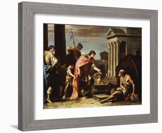 Alexander and Diogenes-Sebastiano Ricci-Framed Giclee Print