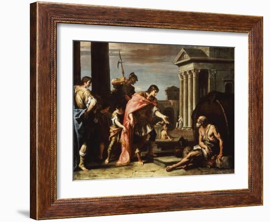 Alexander and Diogenes-Sebastiano Ricci-Framed Giclee Print