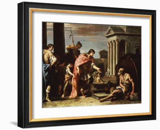 Alexander and Diogenes-Sebastiano Ricci-Framed Giclee Print