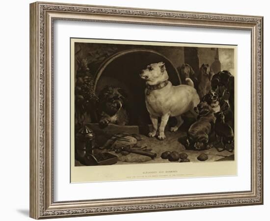 Alexander and Diogenes-Edwin Landseer-Framed Giclee Print