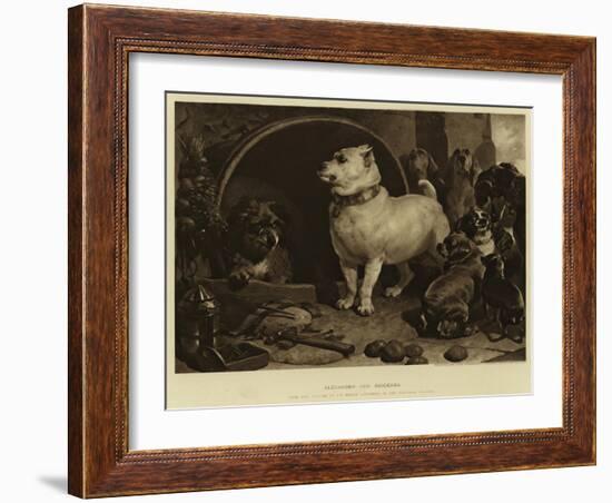 Alexander and Diogenes-Edwin Landseer-Framed Giclee Print