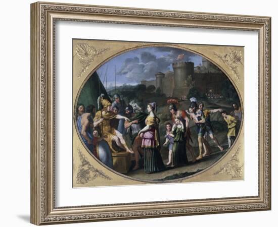 Alexander and Timoclea at Thebes, Ca 1615-null-Framed Giclee Print