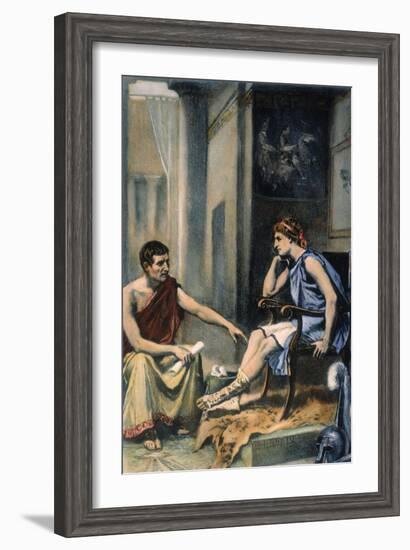 Alexander & Aristotle-null-Framed Giclee Print