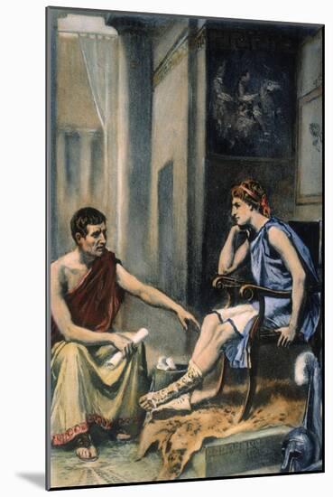 Alexander & Aristotle-null-Mounted Giclee Print