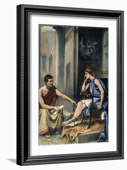 Alexander & Aristotle-null-Framed Giclee Print