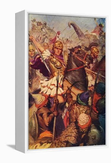 'Alexander at the Battle with Porus', 326 BC (c1912)-Unknown-Framed Premier Image Canvas