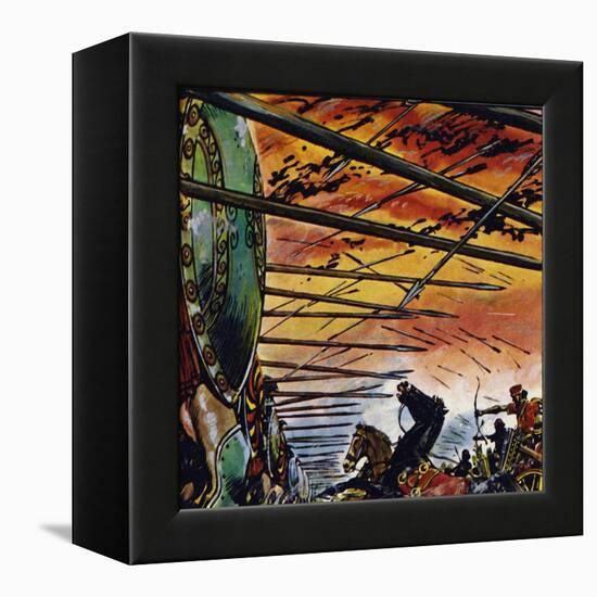 Alexander Attacked Persia and Defeated Darius-Jesus Blasco-Framed Premier Image Canvas