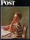 "Future Author," Saturday Evening Post Cover, February 9, 1946-Alexander Brook-Giclee Print