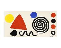 Derrier le Mirroir, no. 156: Composition Taches Rouges-Alexander Calder-Collectable Print