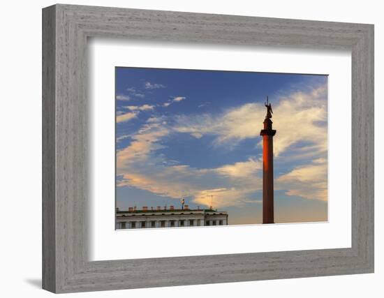 Alexander Column in Palace Square.-Jon Hicks-Framed Photographic Print