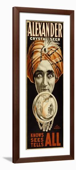 Alexander, Crystal Seer Knows, Sees, Tells All-null-Framed Giclee Print