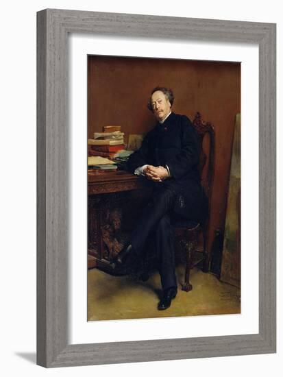 Alexander Dumas Fils 1877-Jean-Louis Ernest Meissonier-Framed Giclee Print