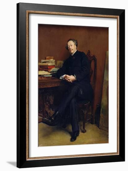 Alexander Dumas Fils 1877-Jean-Louis Ernest Meissonier-Framed Giclee Print
