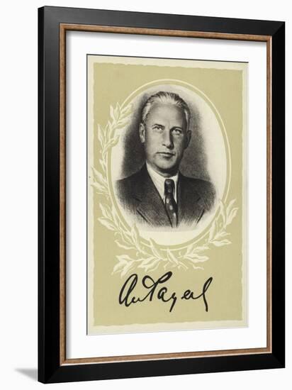 Alexander Fadeyev, Russian Author-null-Framed Giclee Print