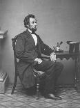 Abraham Lincoln, full-length portrait, seated, 1861-Alexander Gardner-Photographic Print