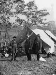 Abraham Lincoln with Allan Pinkerton and Major General John A. Mcclernand, 1862-Alexander Gardner-Framed Photographic Print