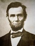 A Signed Carte-De-Visite Photograph of Abraham Lincoln, 1861-Alexander Gardner-Giclee Print