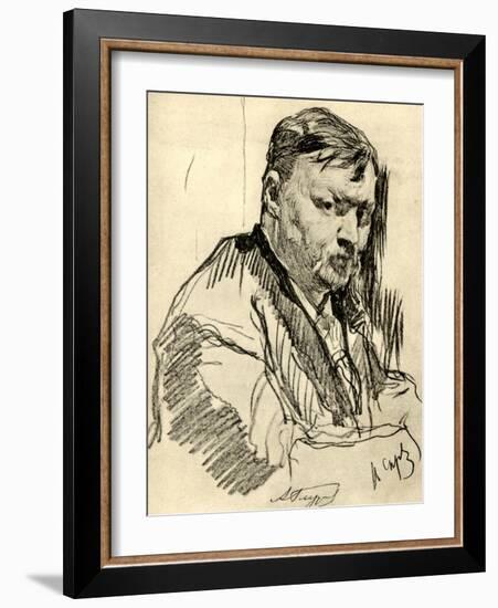 Alexander GLAZUNOV by Serov-Valentin Aleksandrovich Serov-Framed Giclee Print