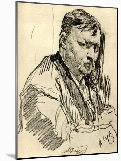 Alexander GLAZUNOV by Serov-Valentin Aleksandrovich Serov-Mounted Giclee Print