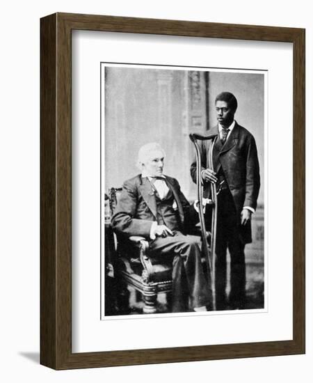 Alexander H Stephens, American Politician, and a Servant, C1870S-MATHEW B BRADY-Framed Giclee Print