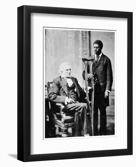 Alexander H Stephens, American Politician, and a Servant, C1870S-MATHEW B BRADY-Framed Giclee Print