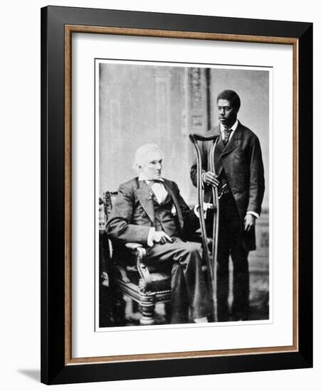 Alexander H Stephens, American Politician, and a Servant, C1870S-MATHEW B BRADY-Framed Giclee Print